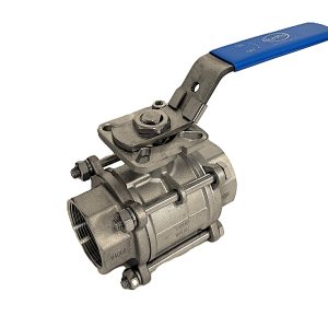 FVS-V3MH Series 3-Piece Stainless Steel Ball Valves w/ISO Pad & Handle