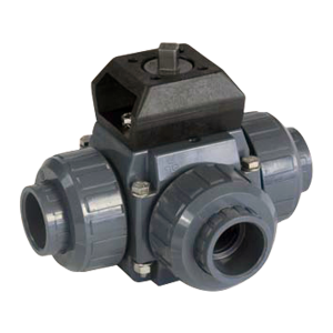 Praher S4 Series 3-Way Ball Valves w/ISO Pad